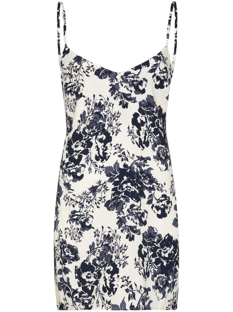 Dempsey floral-print slip dress