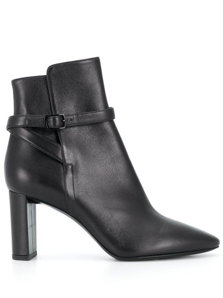 buckled 80mm ankle boots