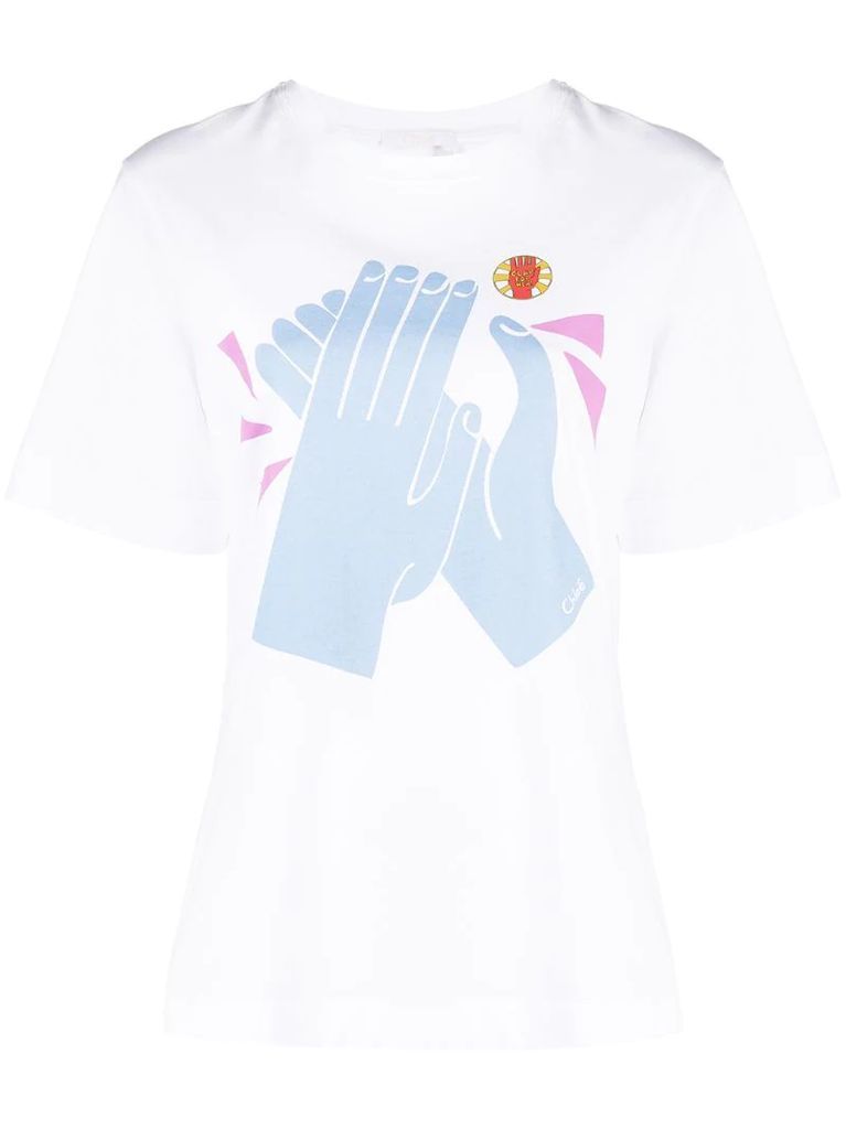 ”Clap for her” printed T-shirt
