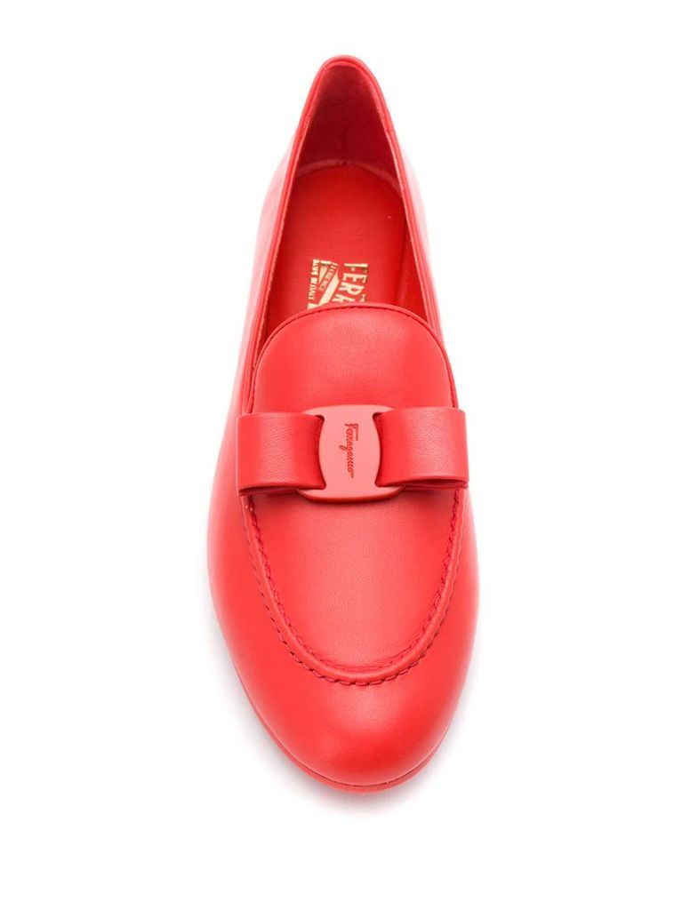 Lesley bow-detail loafers