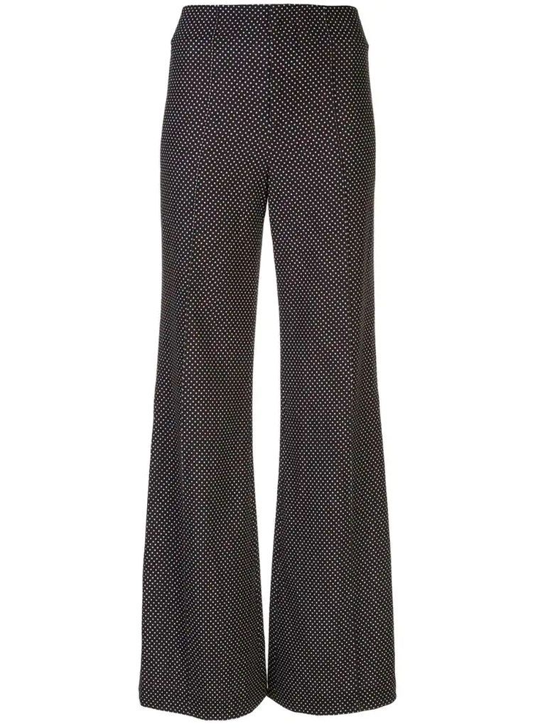 Dylan high-waist dotted trousers