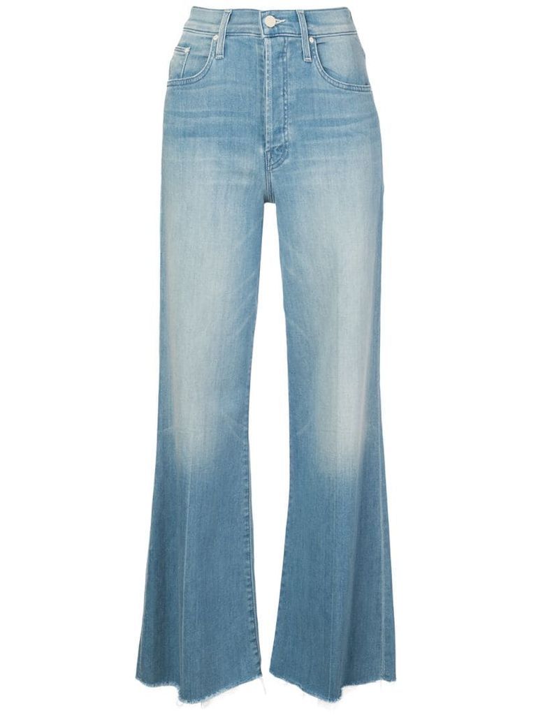 high rise flared jeans