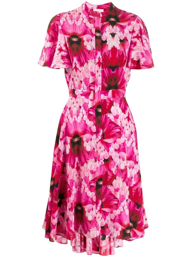 flower print tea dress