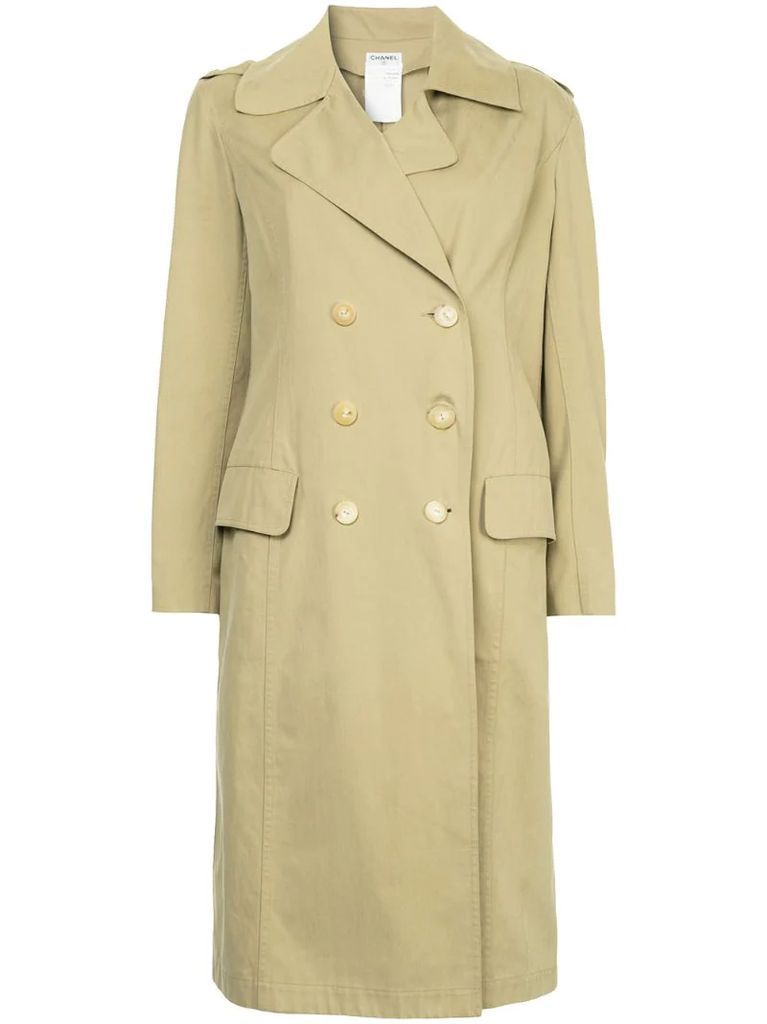 minimalist midi trench coat