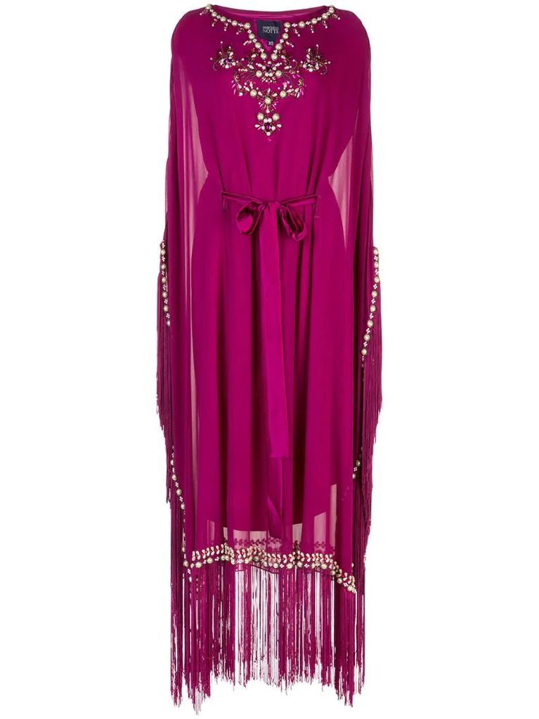 embellished kaftan dress