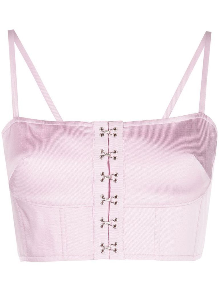 bustier cropped top