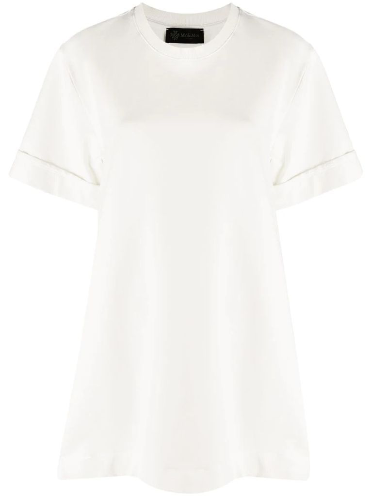 pleated T-shirt dress