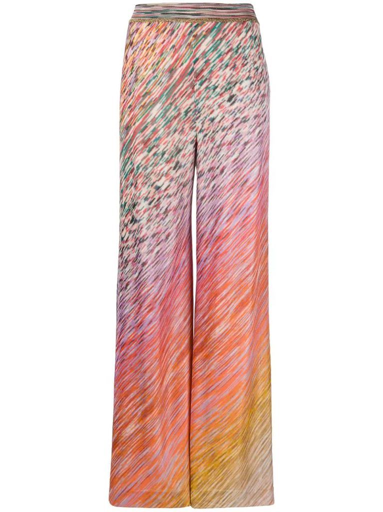 color-twister wide trousers