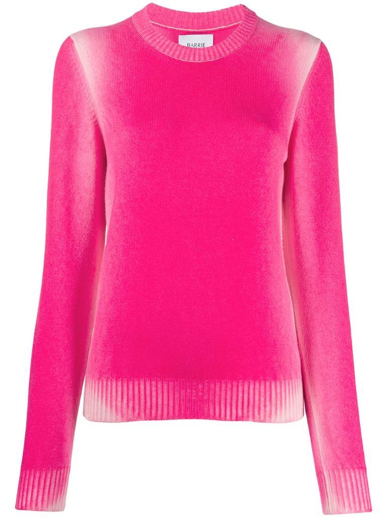 faded round-neck jumper
