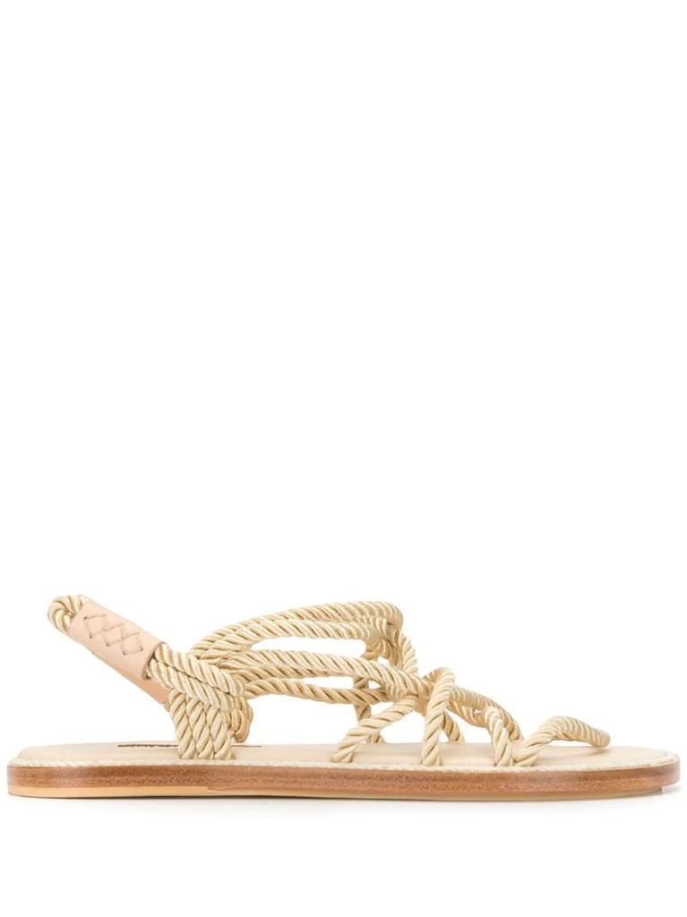 rope strappy sandals