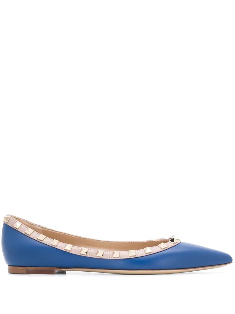 Rockstud ballerina shoes