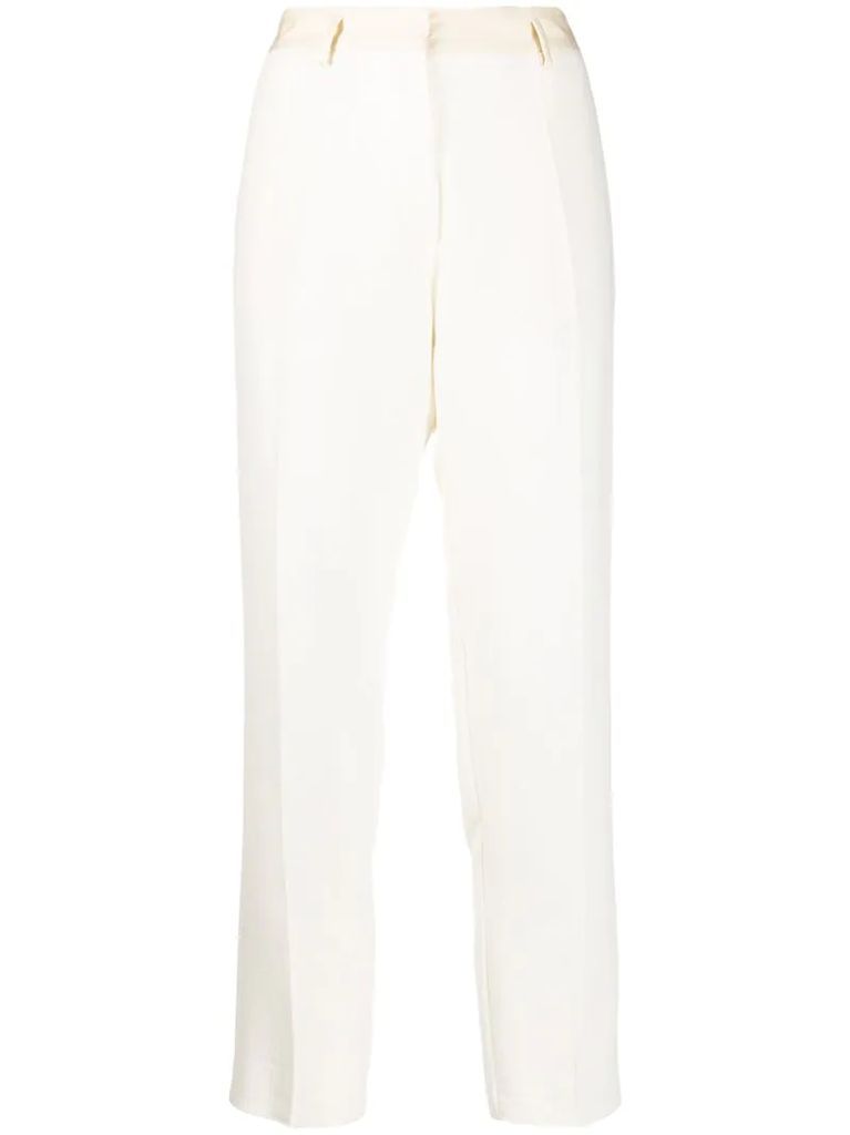 high-rise tailored trousers