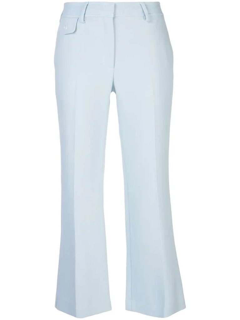 Dese cropped flared trousers
