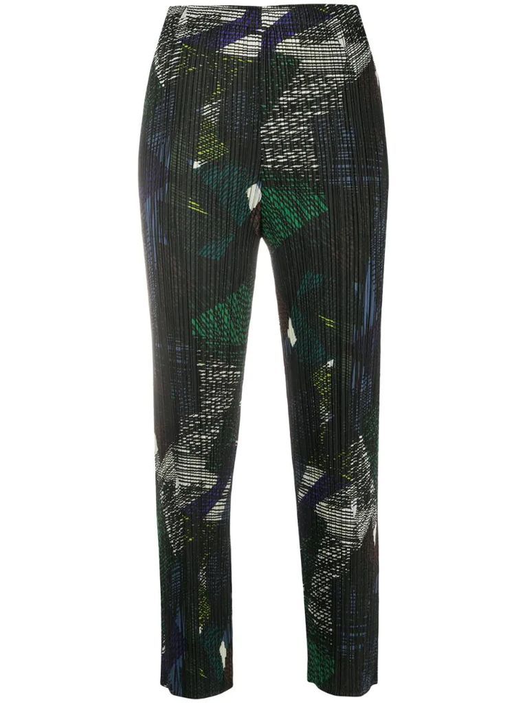 abstract printcrop trousers