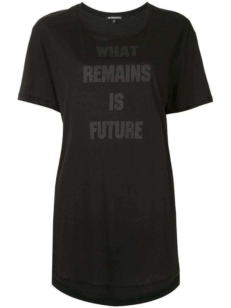 slogan-print t-shirt