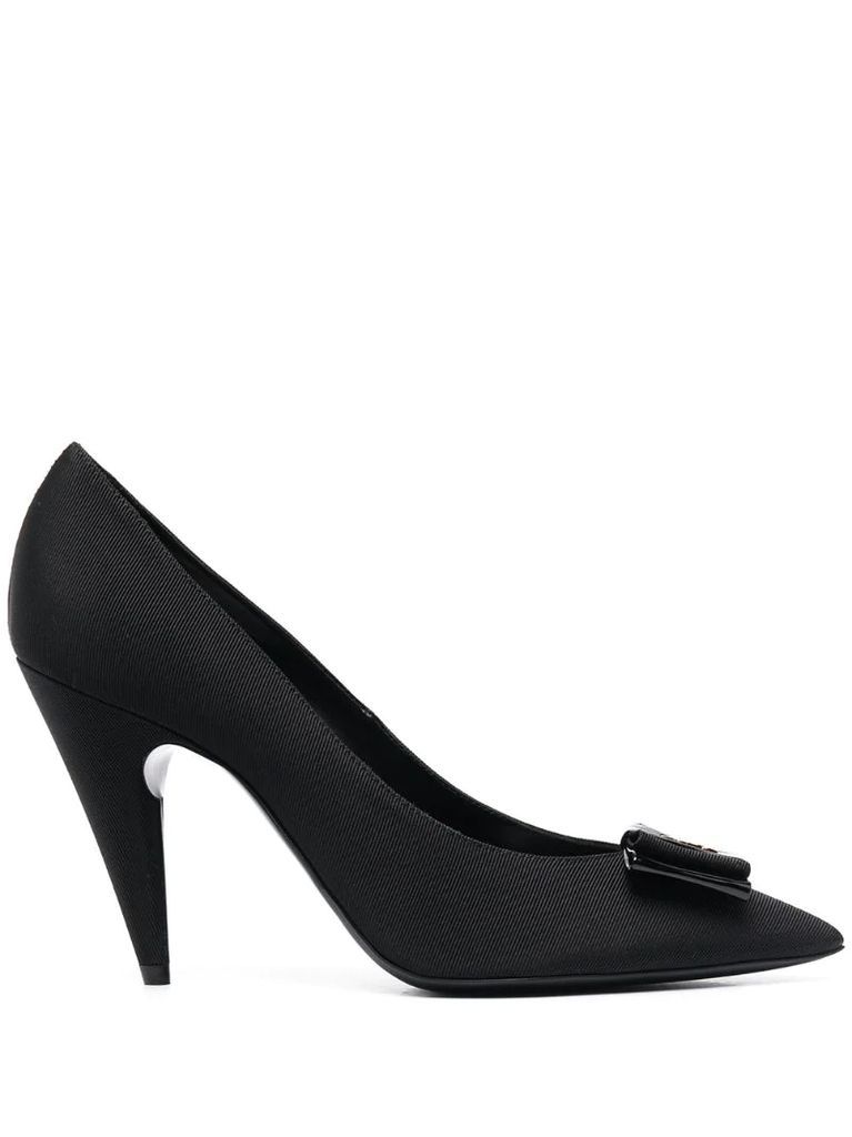 bow-detail faille pumps