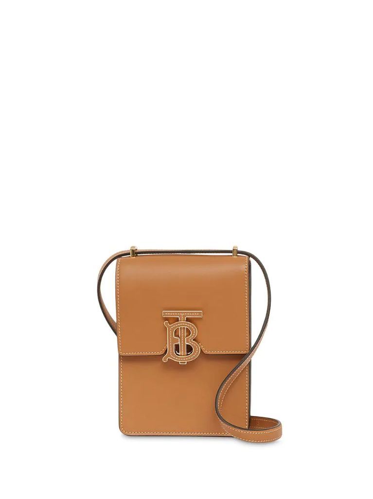 Robin topstitched crossbody bag