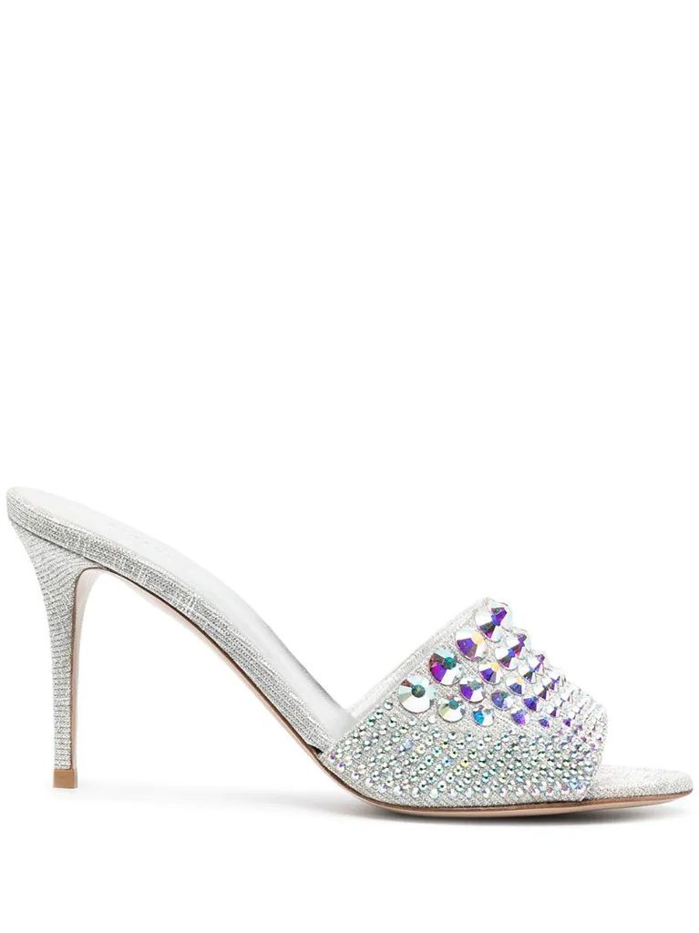 Mabel stud-embellished heeled-sandals