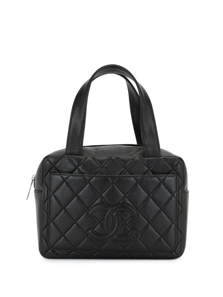 2001 quilted CC logo tote bag