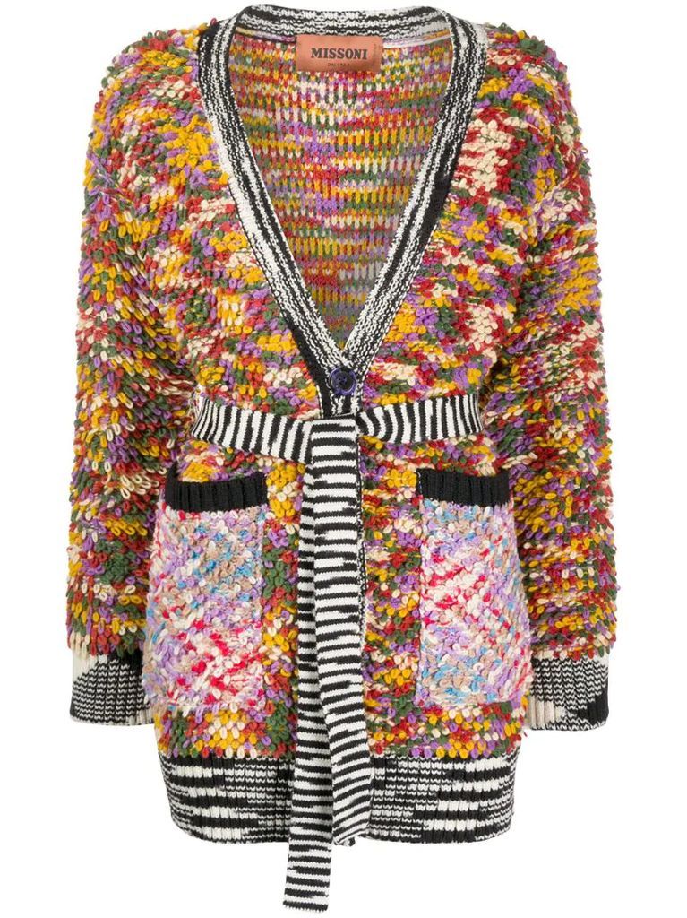 patterned cardi-coat