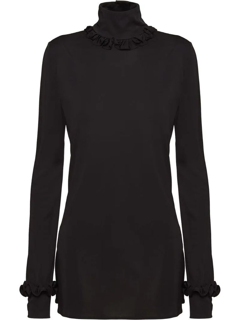 funnel-neck top