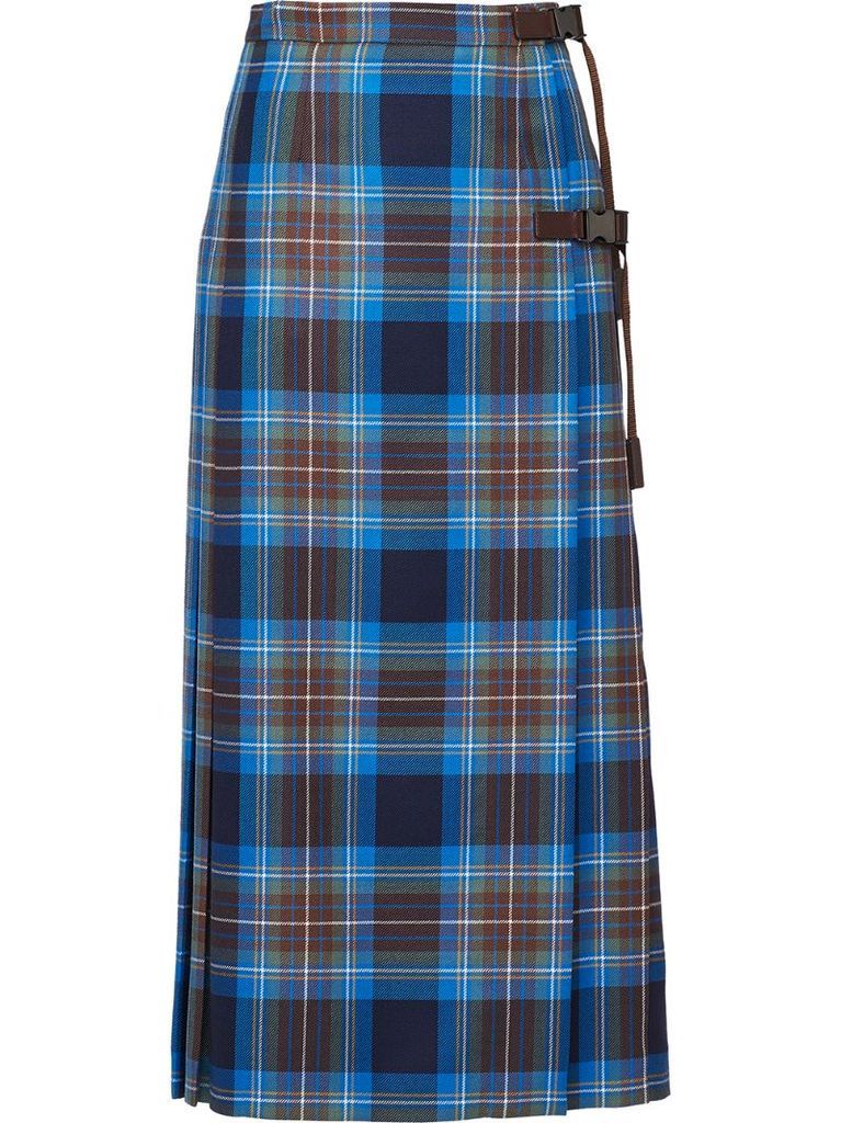 plaid pleated skirt