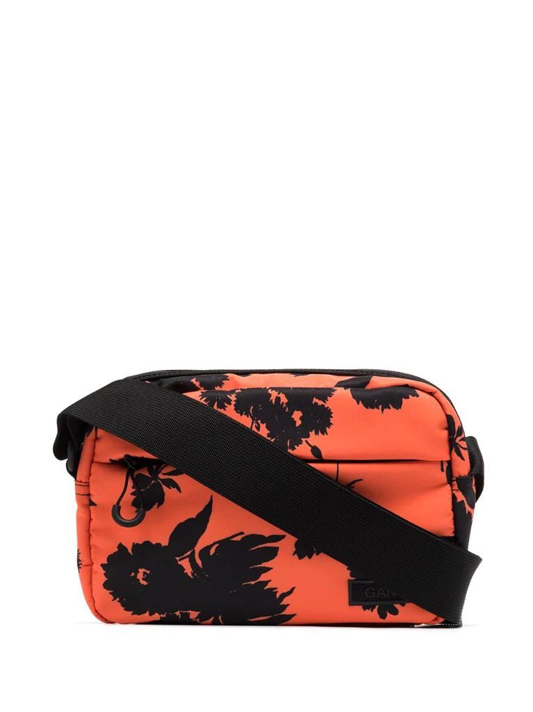 floral-print crossbody bag