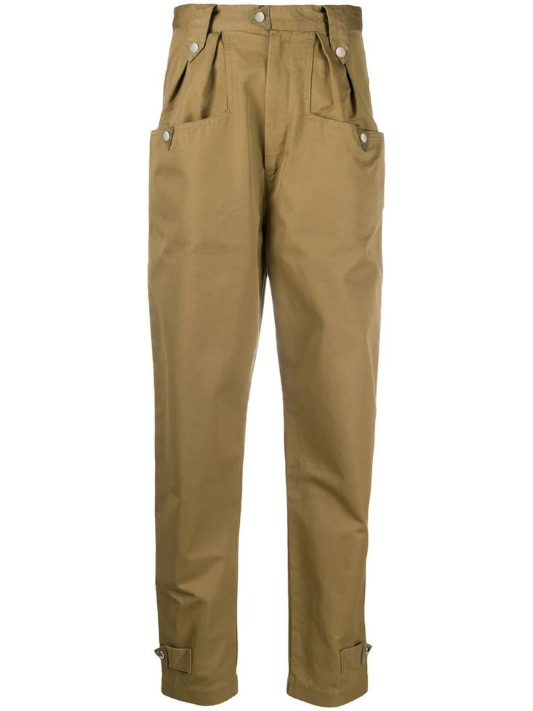 Pulcie carrot-fit trousers