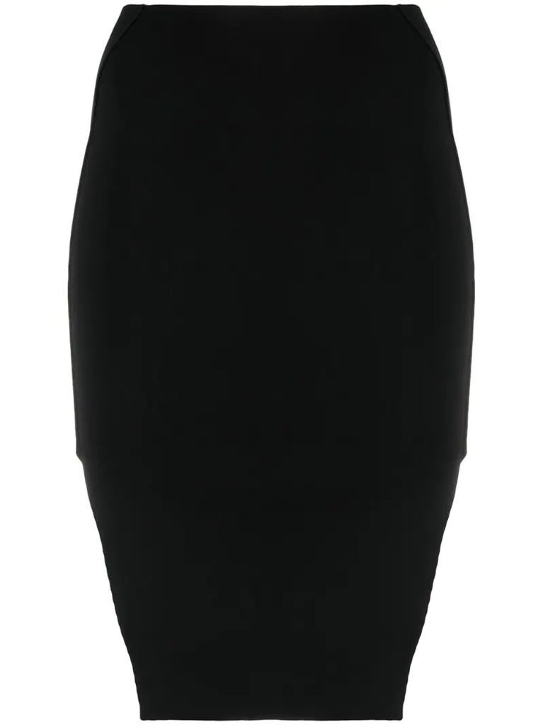 side-slit pencil skirt
