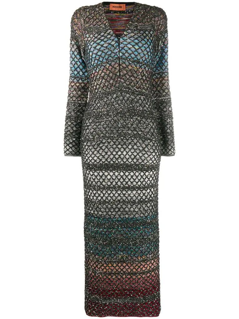 glitter knit tube dress