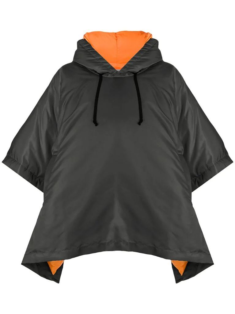 short-sleeve hooded jacket