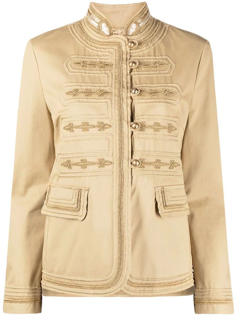 buttoned fitted jacket