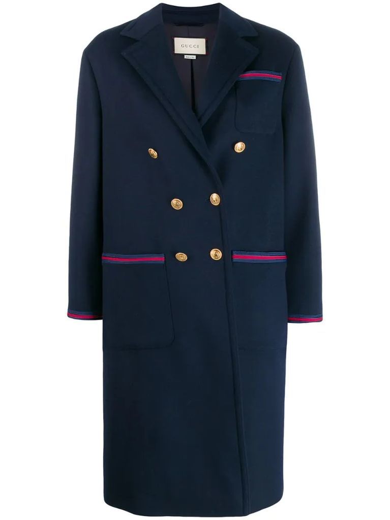button-front coat