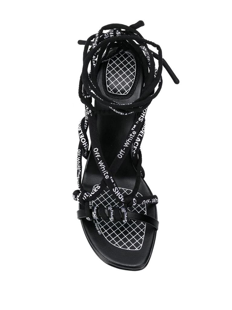 ankle-tie strappy sandals