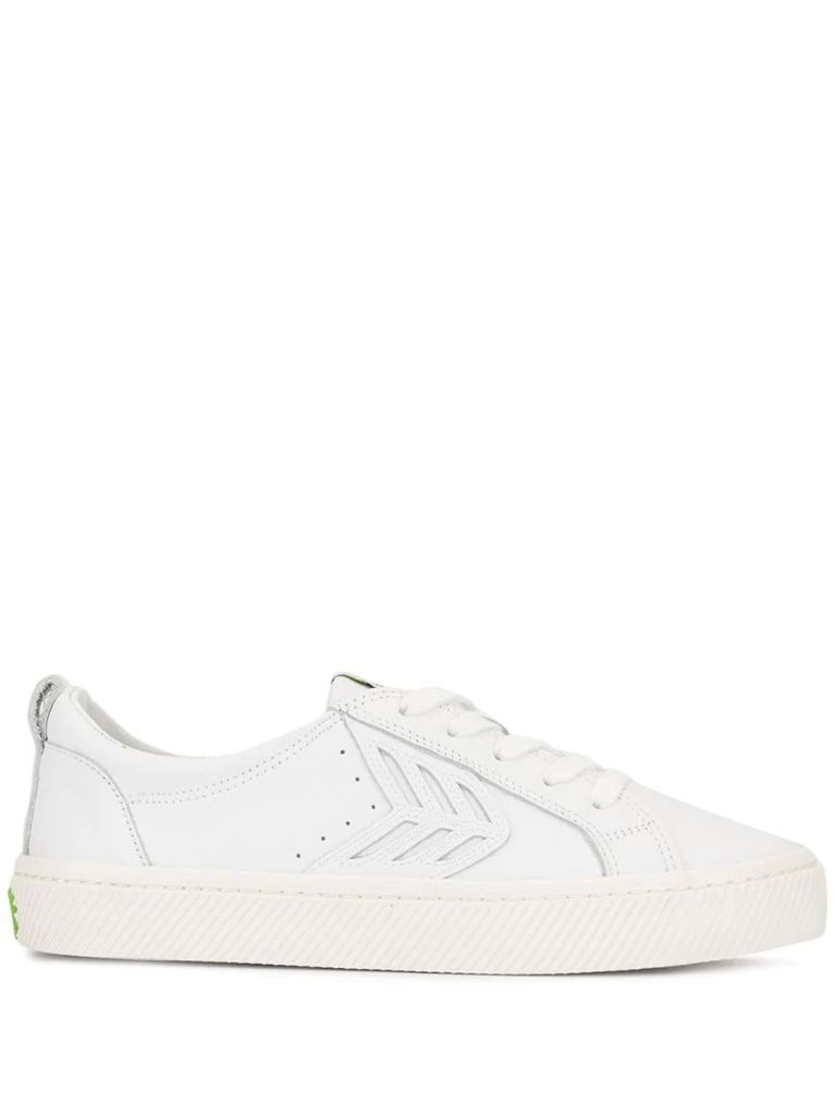 CATIBA Low Off White Leather Sneaker