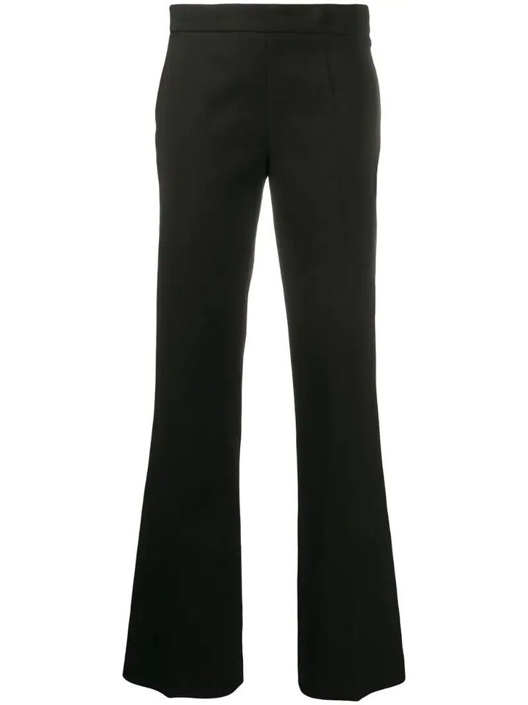 tailored flared trousers