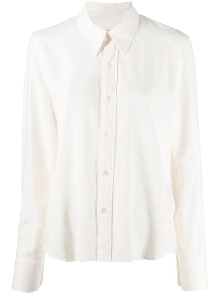 Classic-Wide Fit Shirt With Chest Pocket