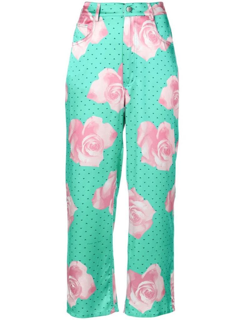 floral printed trousers