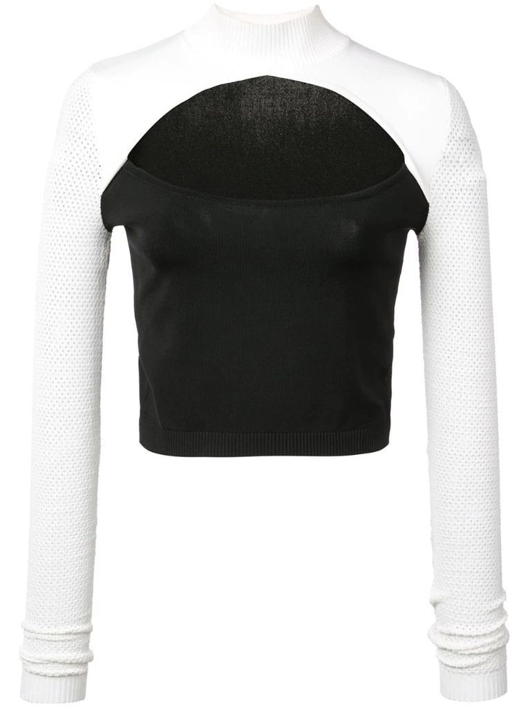 cut out knit top