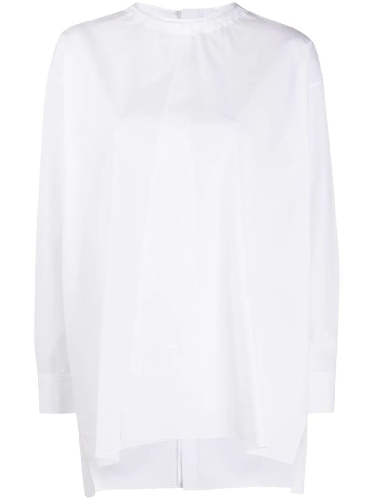 asymmetric oversized blouse