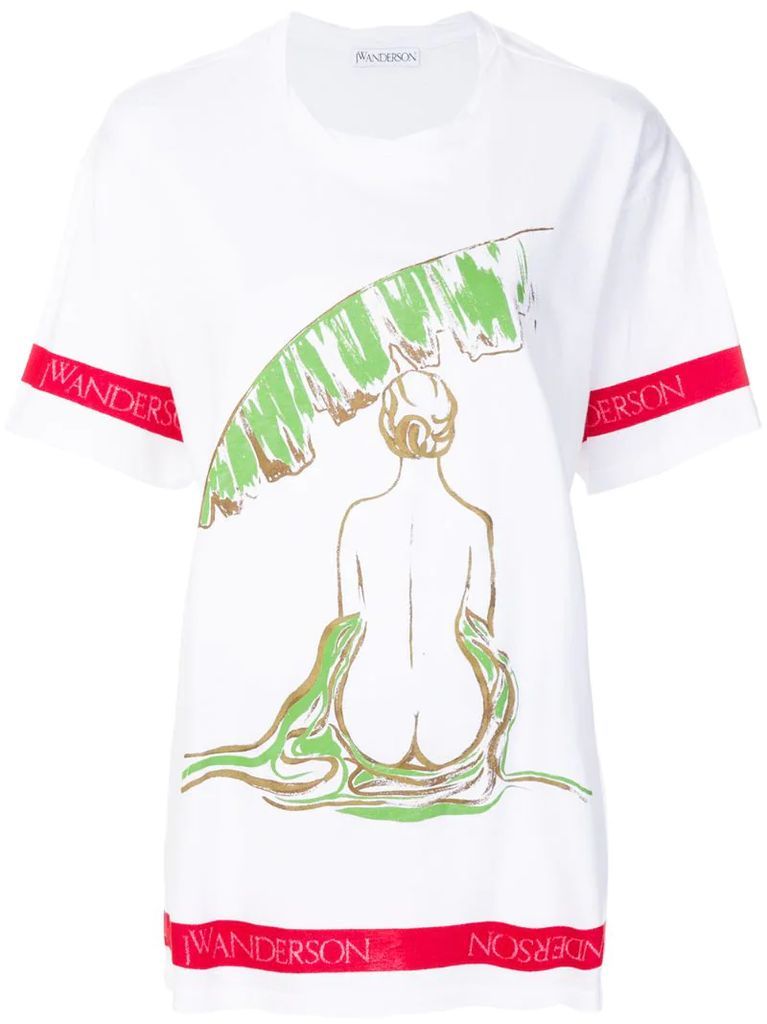 Palm lady printed T-shirt