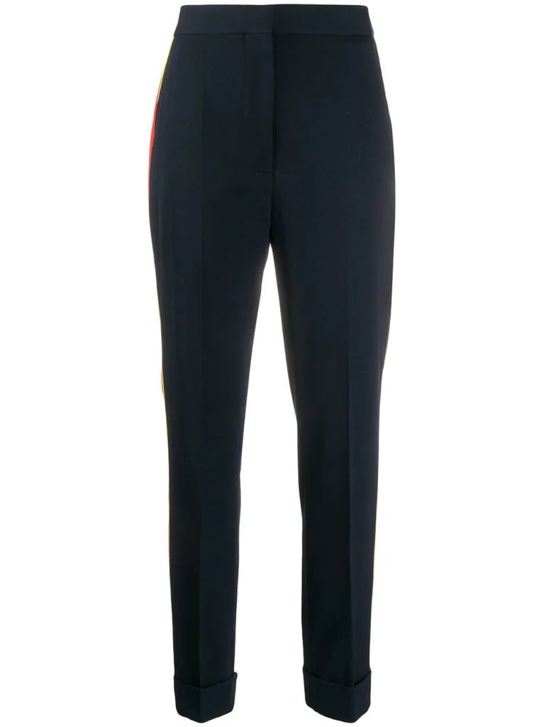 side-stripe tailored trousers
