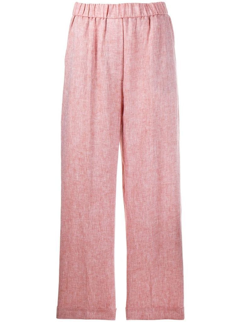 elasticated wide trousers
