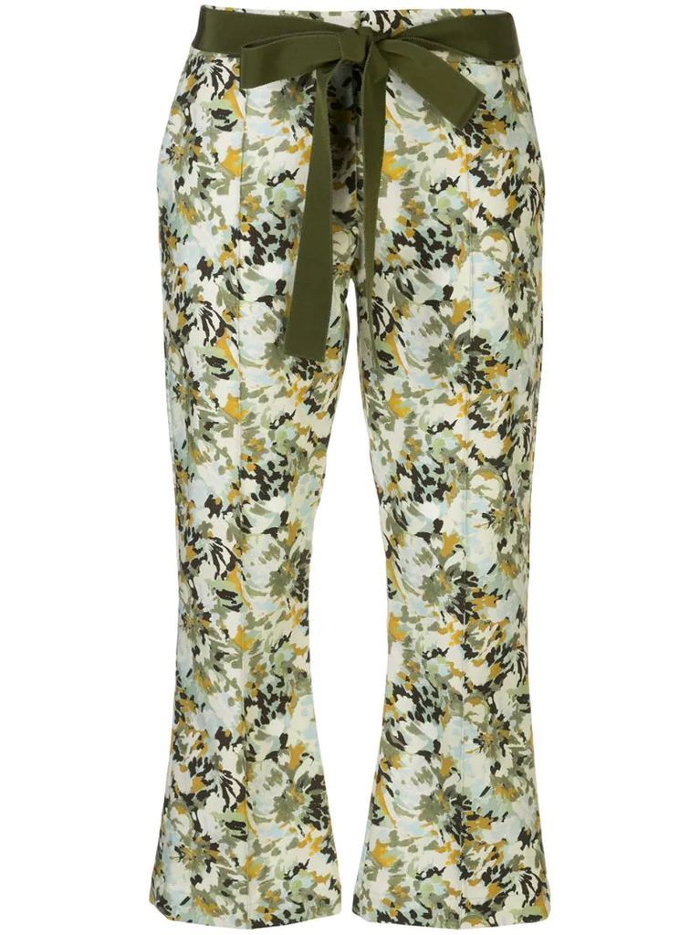 Fabienne floral print trousers