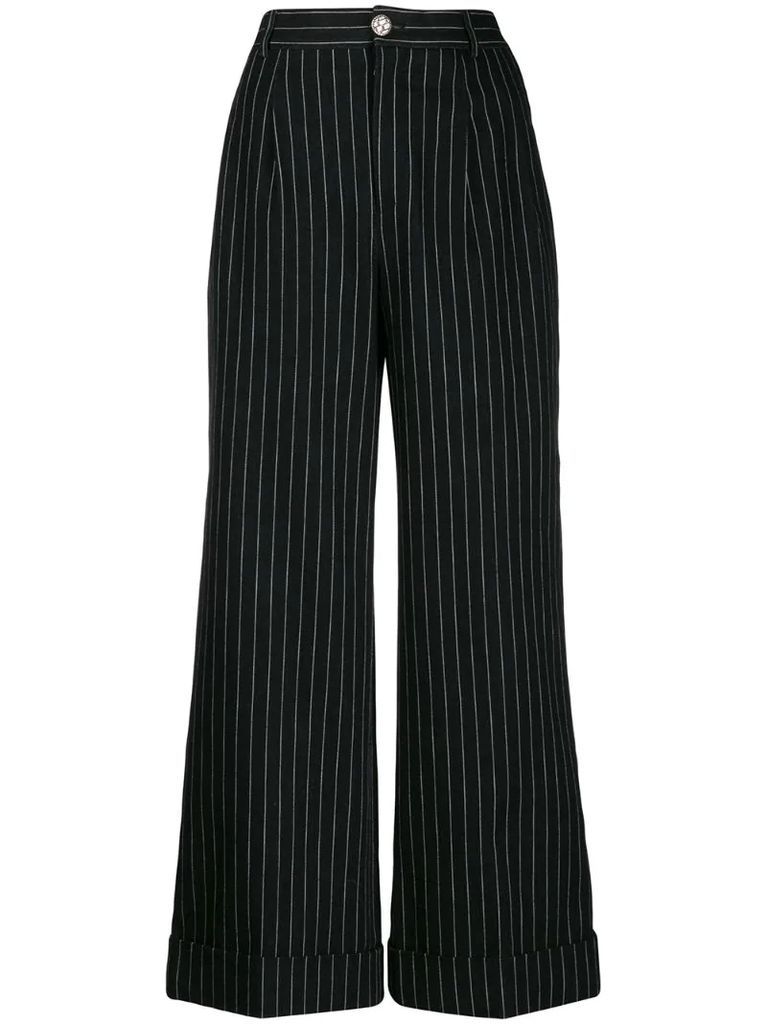 2010 pinstriped trousers
