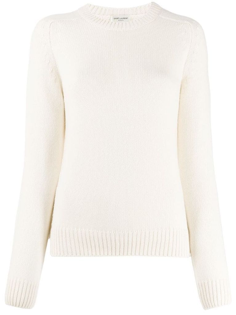 relaxed ribbed detail jumper