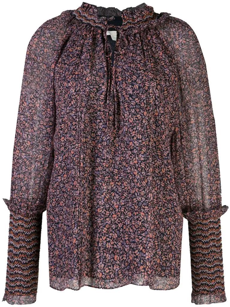 ditsy floral print blouse