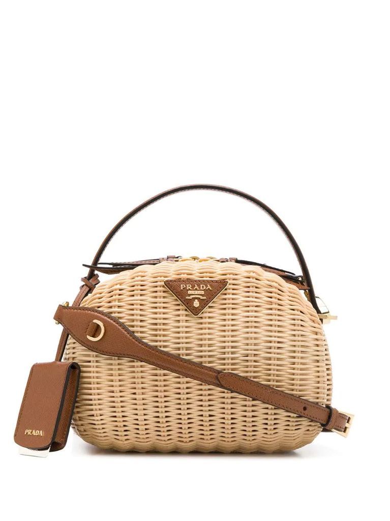 wicker crossbody bag