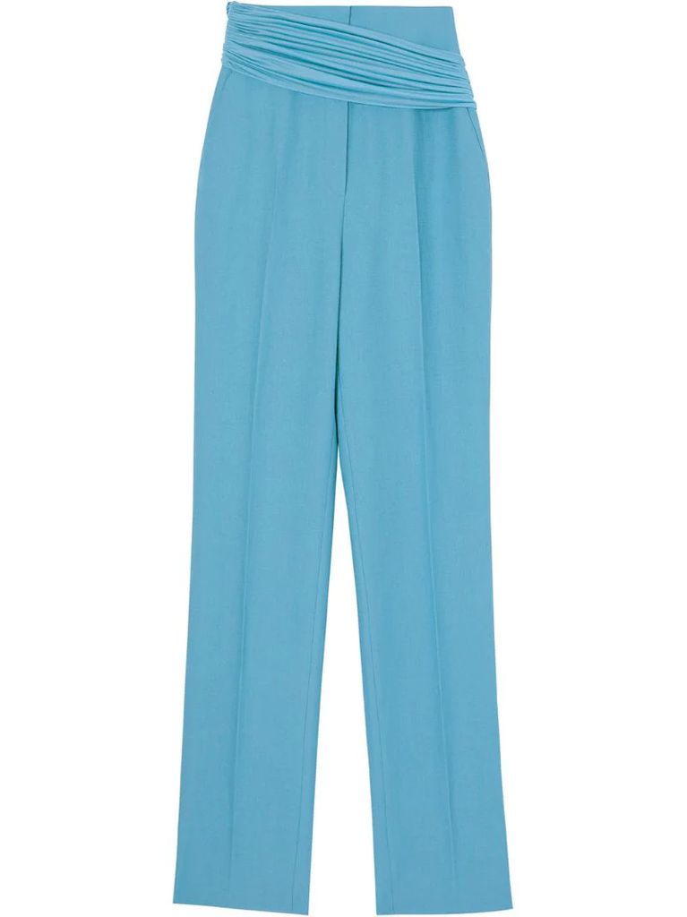 sash detail tailored trousers