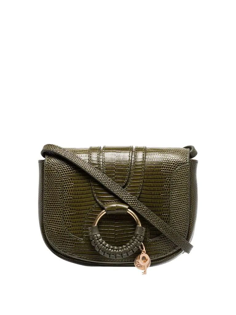 Hana croc-effect cross body bag